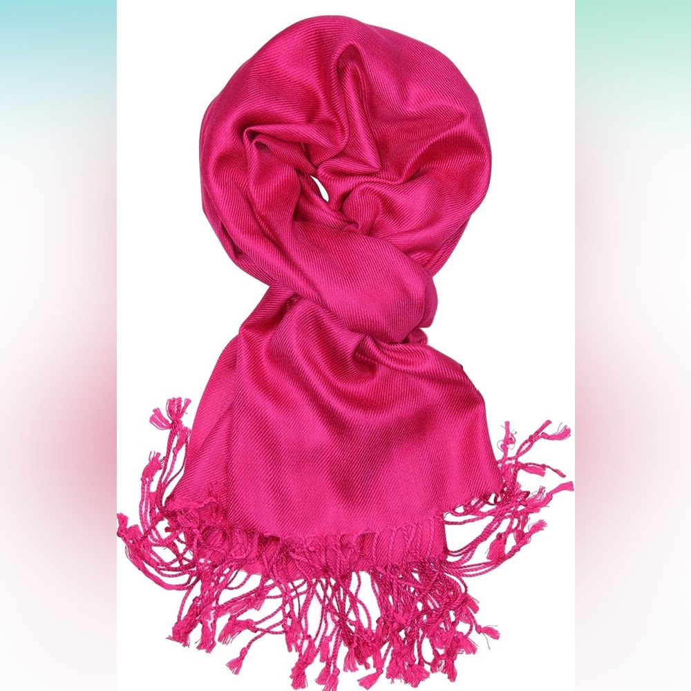 Big Buddha Fuchsia Pashmina Scarf